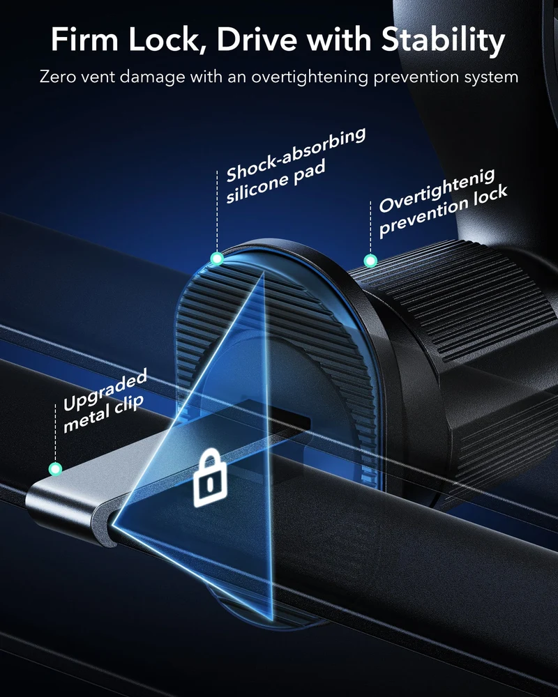 15W 3-in-1 Wireless Charging Station with CryoBoost (HaloLock) & Car Charger (Air Vent) Bundle - Black - US Plug