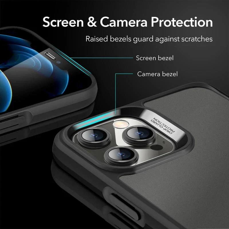 iPhone 12 Pro Max Echo Tempered-Glass Hard Case - Navy Blue