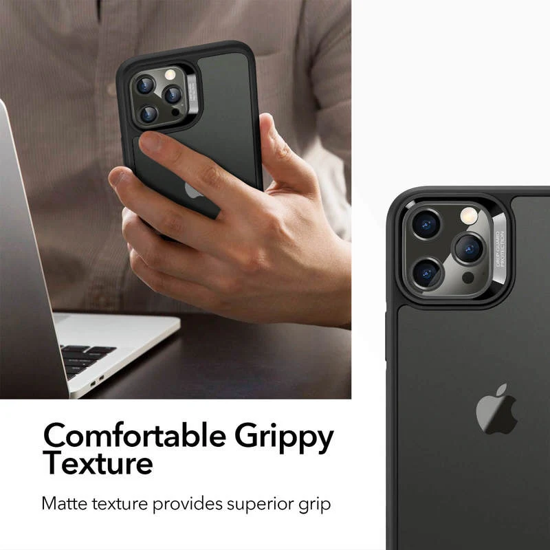iPhone 12 Pro Max Echo Tempered-Glass Hard Case - Navy Blue