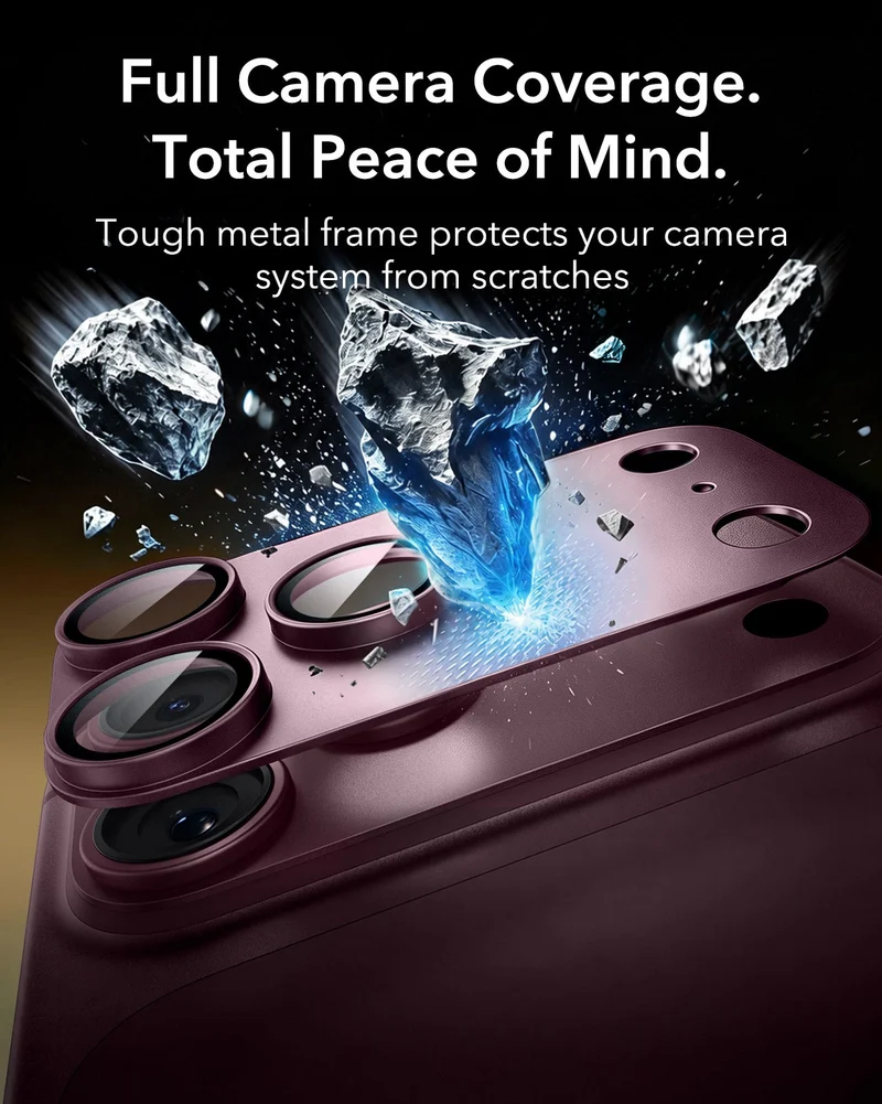 iPhone 18 Pro Max Bundle Atelier Silicone Leather Magnetic Case with Camera Control and Flex Stand, Plus Armorite®️ Pro Privacy Screen Protector - Deep Burgundy