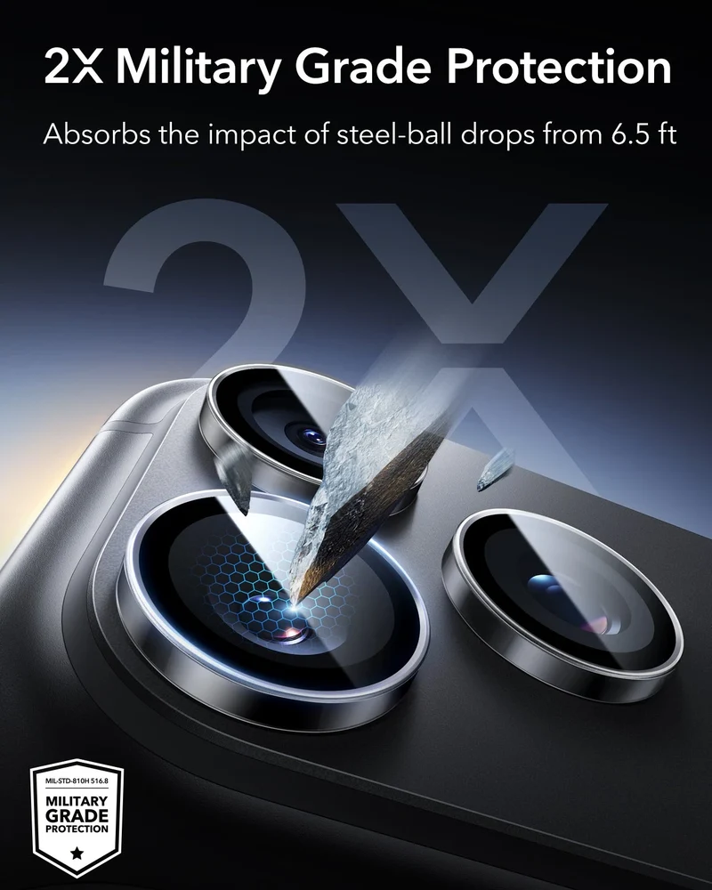 iPhone 18 Pro/Pro Max Armorite® Camera Lens Protector - Clear
