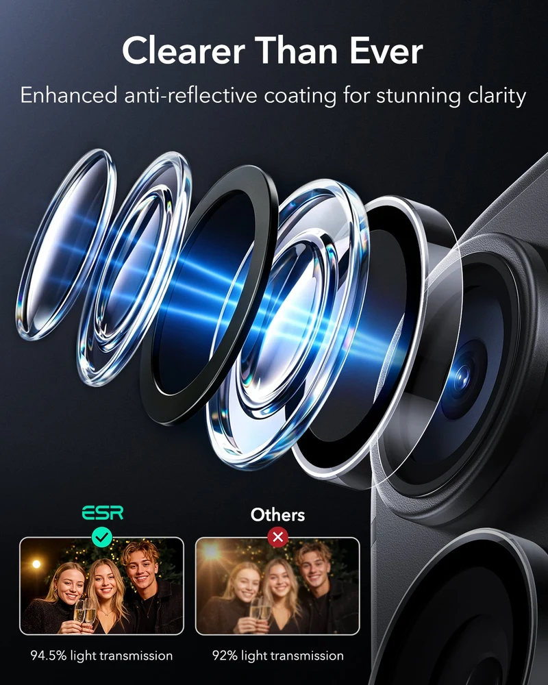 iPhone 18 Pro/Pro Max Armorite® Camera Lens Protector - Clear