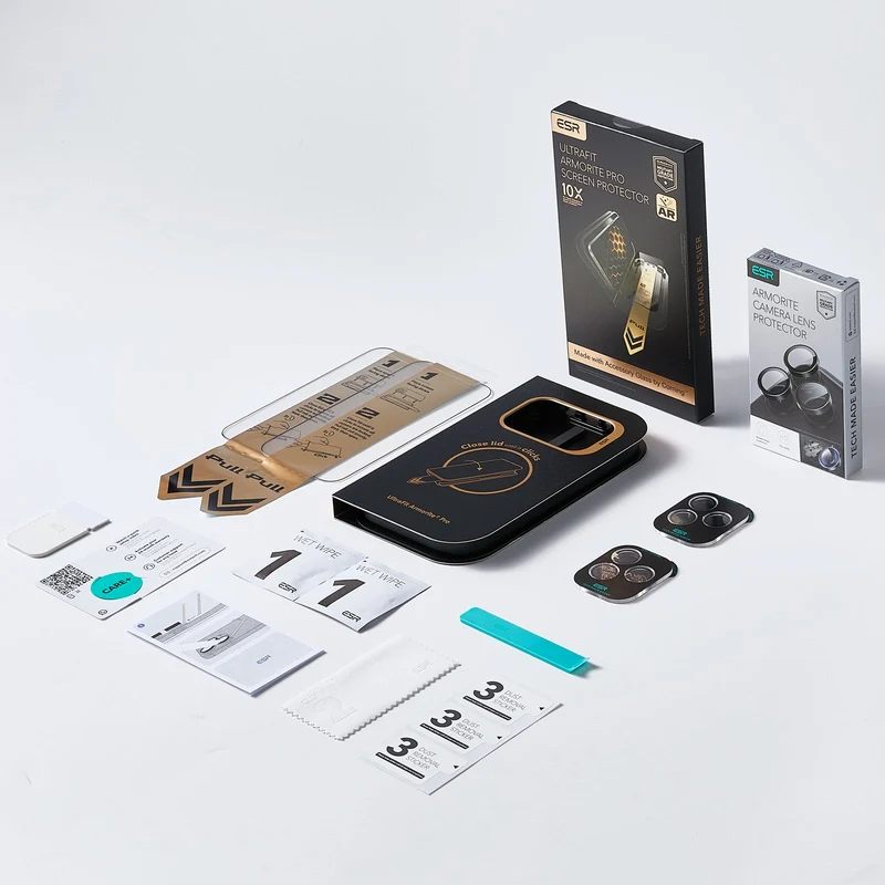 iPhone 18 Pro Max Bundle UltraFit Armorite® Pro Screen Protector and Camera Lens Protector - 2-Pack + 2 Sets