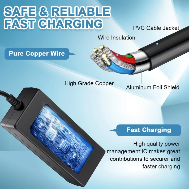 24V 2A 3-Pin XLR Electric Scooter Battery Charger for Go-Go Elite Traveller Plus HD US, Pride Mobility Scooter, Ezip Mountain Trailz, Jazzy Power Chair
