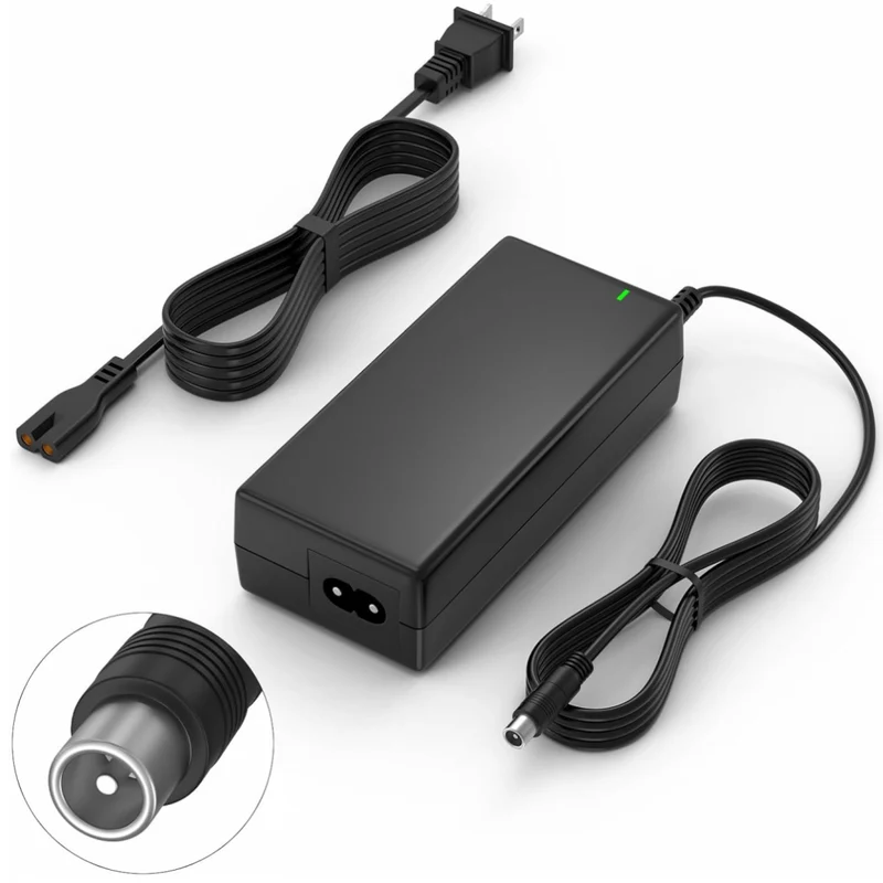 42V 2A Ninebot Electric Scooter Charger Round RCA Connector Compatible with 36V Li-ion Battery for Xiaomi M365 Segway