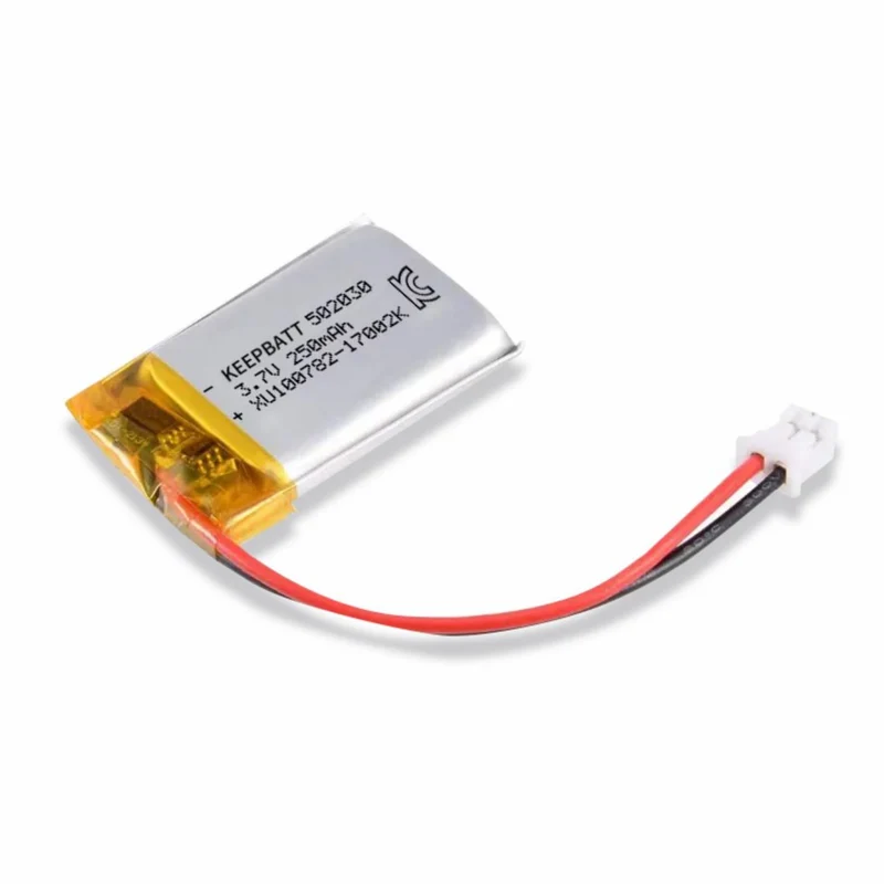 502030 Lipo 3.7V 250mAh Lithium Polymer Battery for Bluetooth Headsets
