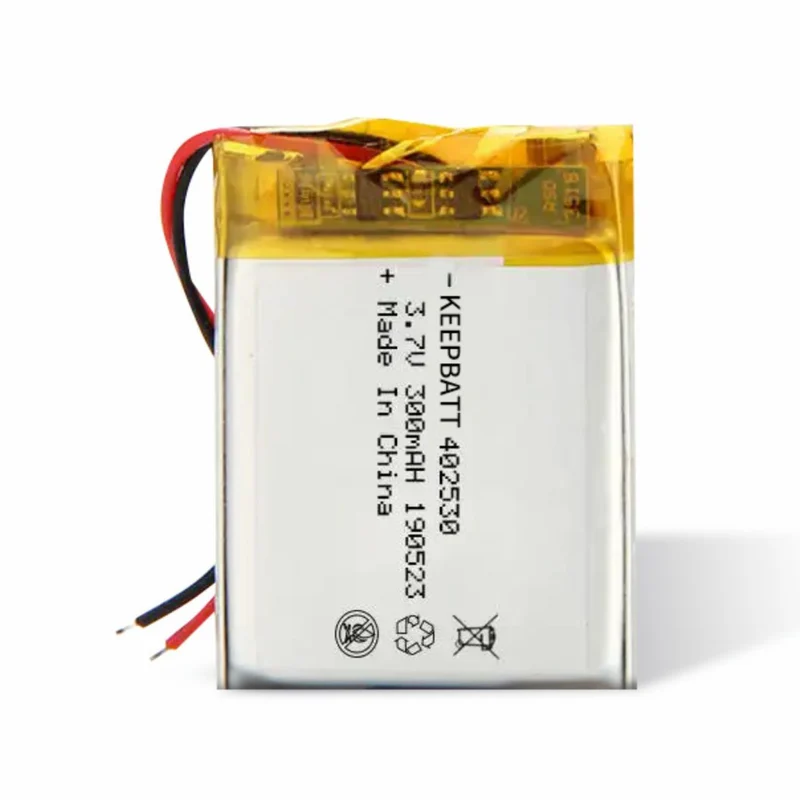 402530 3.7V 250mAh 300mah Li-Polymer Battery for Wireless Bluetooth Speaker LED