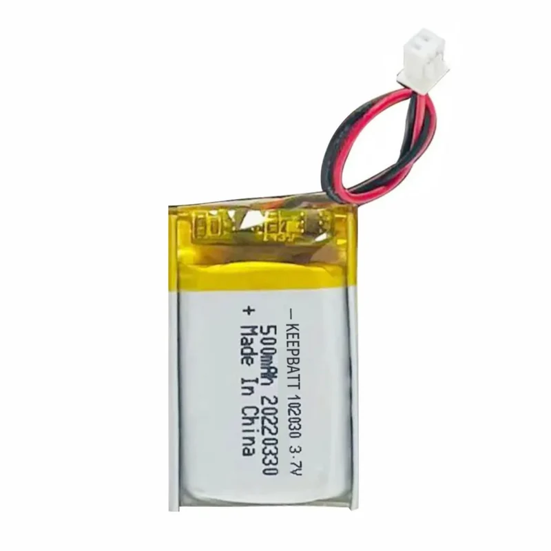 102030 LiPo Battery 3.7V 500mAh Rechargeable Lithium Polymer Battery
