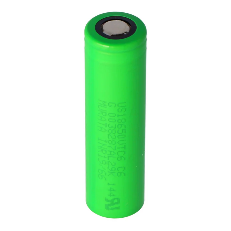 us18650vtc6 battery 65.2x18.35mm for 3.6 volts min.3000mAh typ.3120mAh maximum 30A current output