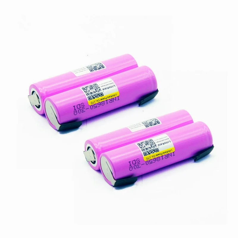 4pcs 18650 3000mAh Battery INR18650 30Q 20A For DIY Nicks