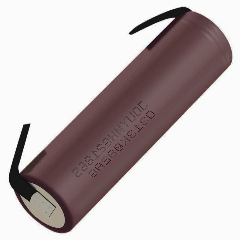 3.7V 3000 mAh HG2 18650 battery 20A original high discharge mia nickel strip