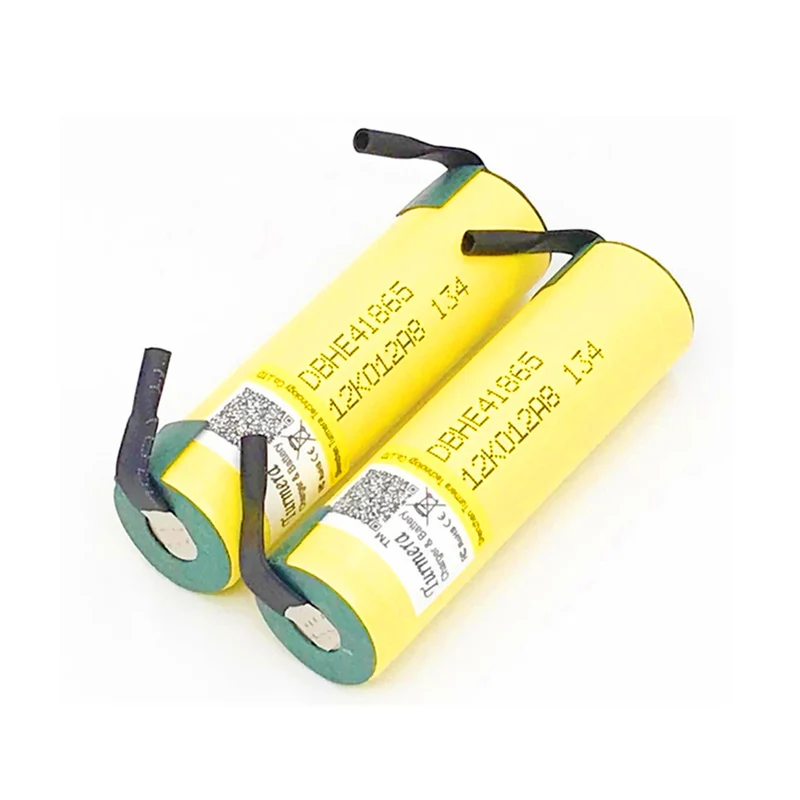 2pcs 2.5v 2500mAh 18650 HE4 battery for cordless screwdrivers and electric bikes
