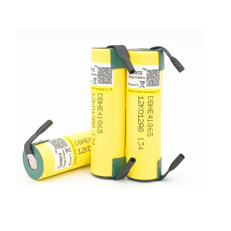 2pcs 2.5v 2500mAh 18650 HE4 battery for cordless screwdrivers and electric bikes