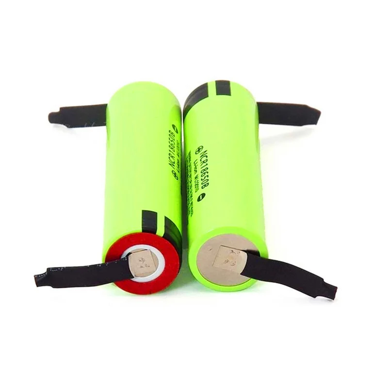 6PCS NCR18650B 3.7V 3400mAh 18650 Lithium Battery Pack Welding Nickel Sheet Battery