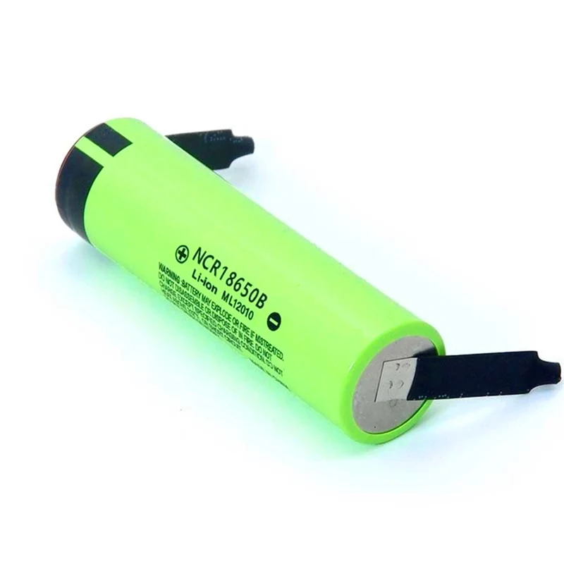 6PCS NCR18650B 3.7V 3400mAh 18650 Lithium Battery Pack Welding Nickel Sheet Battery