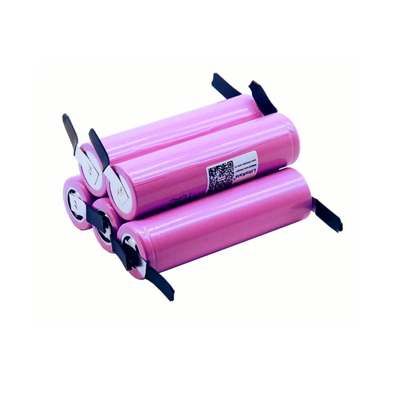 6 pieces 18650 2600mAh battery ICR18650-26FM 20A lithium ion battery discharged 15A battery DIY nickel