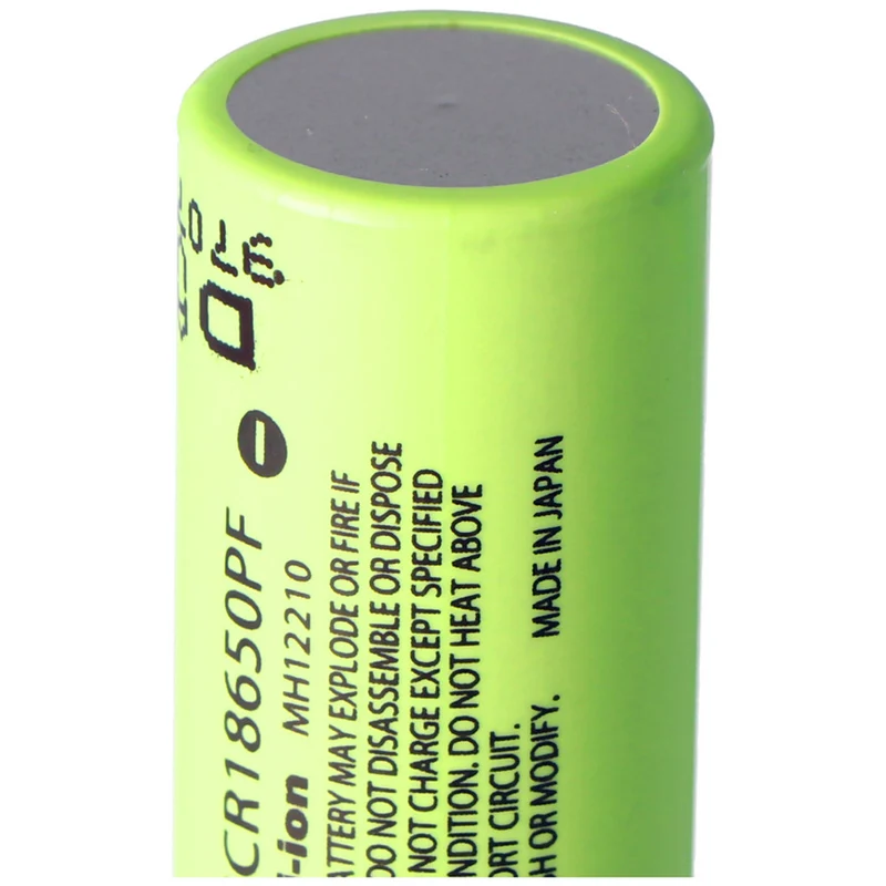 NCR18650PF 3.6V 2900mAh 3.5C, 65.3x18.5mm max 10A, no PTC