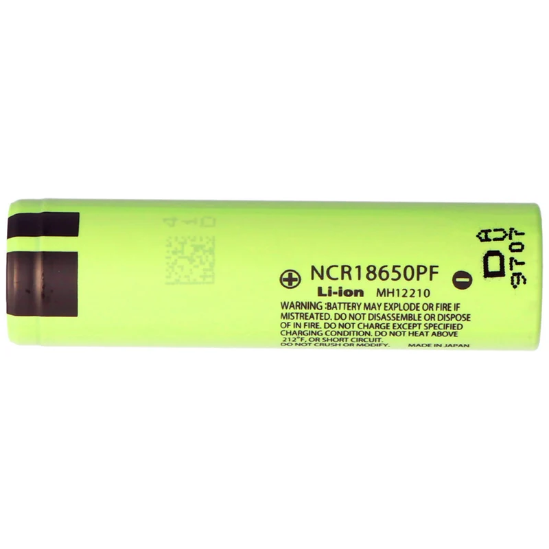 NCR18650PF 3.6V 2900mAh 3.5C, 65.3x18.5mm max 10A, no PTC