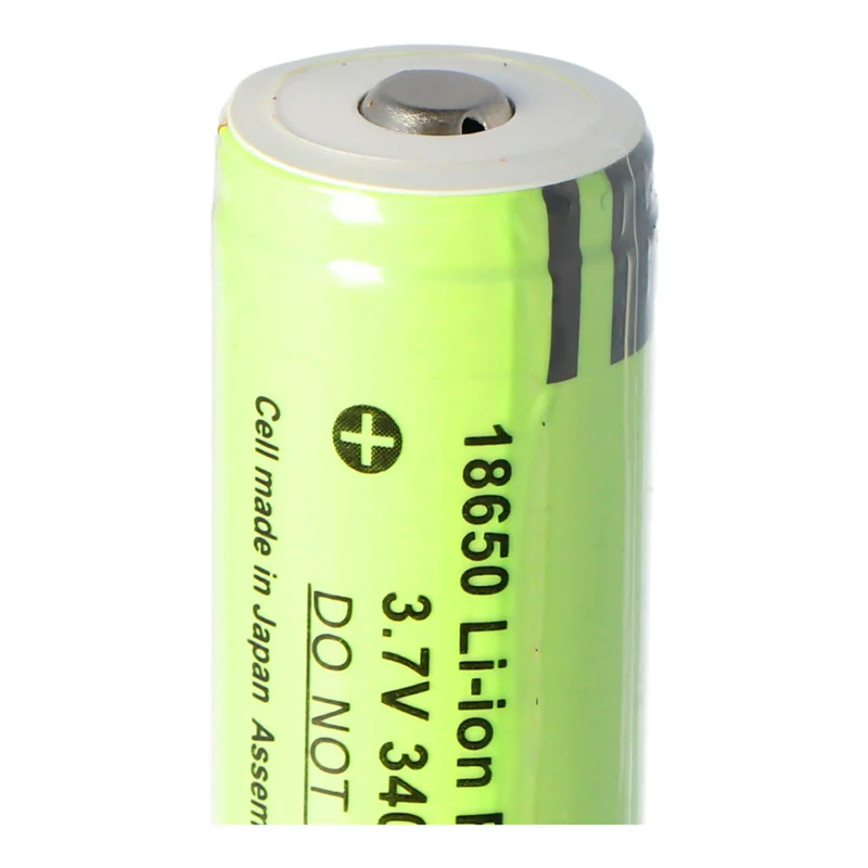 18650 Li Ion battery with 3400mAh and its own protective circuit, please note approx. 69 x 18.61mm