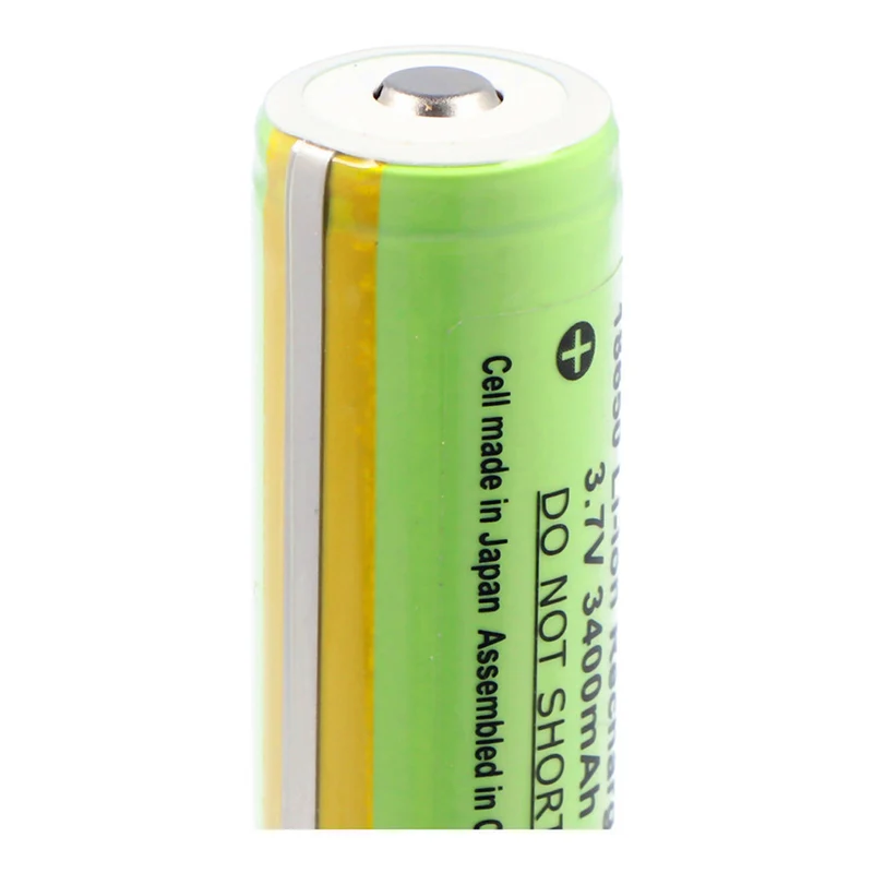 18650 Li Ion battery with 3400mAh and its own protective circuit, please note approx. 69 x 18.61mm