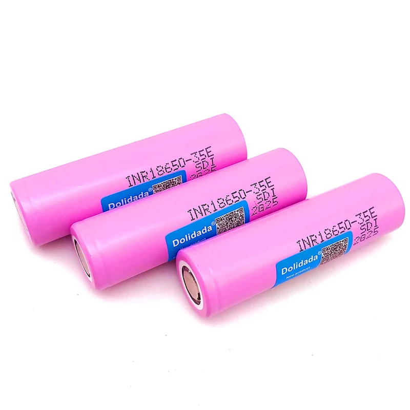 4 pieces 3.7v 3500mAh INR18650 20A discharge 35E Li-ion rechargable battery