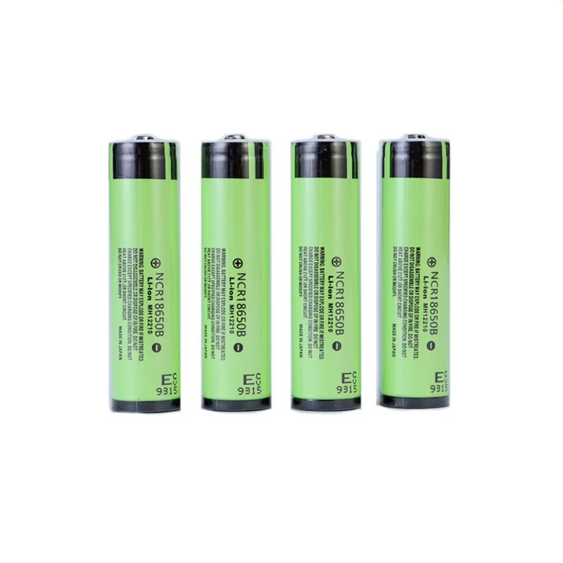 4 pieces 3.7v 3400mAh protected rechargeable 18650 Li-ion battery