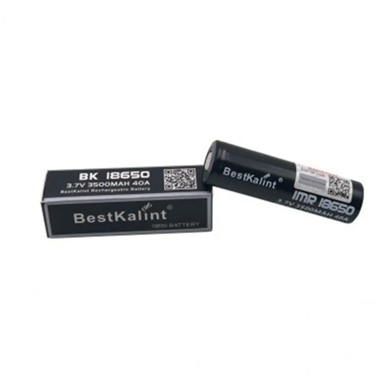 2pcs IMR 18650 Battery 3500 MAh 40A 3.7V Rechargeable Flat Top 18650 Battery