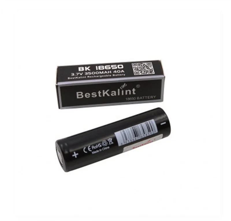 2pcs IMR 18650 Battery 3500 MAh 40A 3.7V Rechargeable Flat Top 18650 Battery