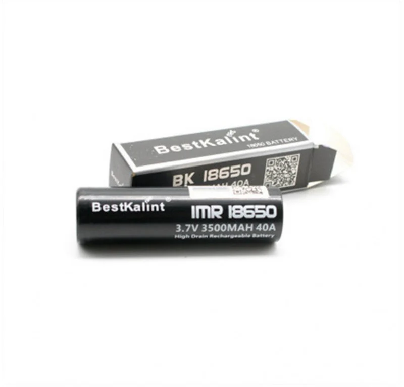 2pcs IMR 18650 Battery 3500 MAh 40A 3.7V Rechargeable Flat Top 18650 Battery