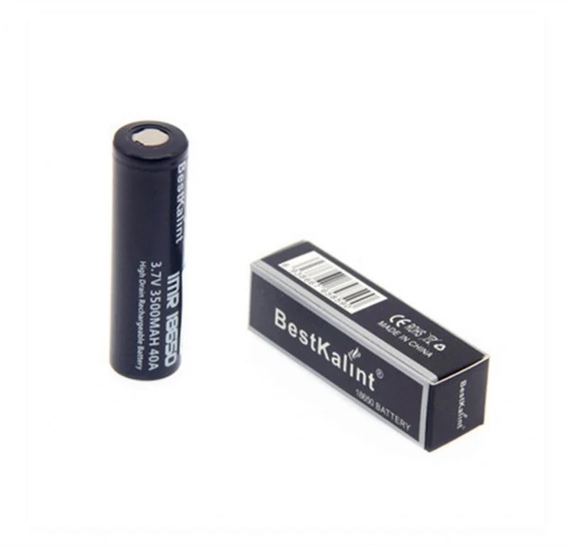 2pcs IMR 18650 Battery 3500 MAh 40A 3.7V Rechargeable Flat Top 18650 Battery
