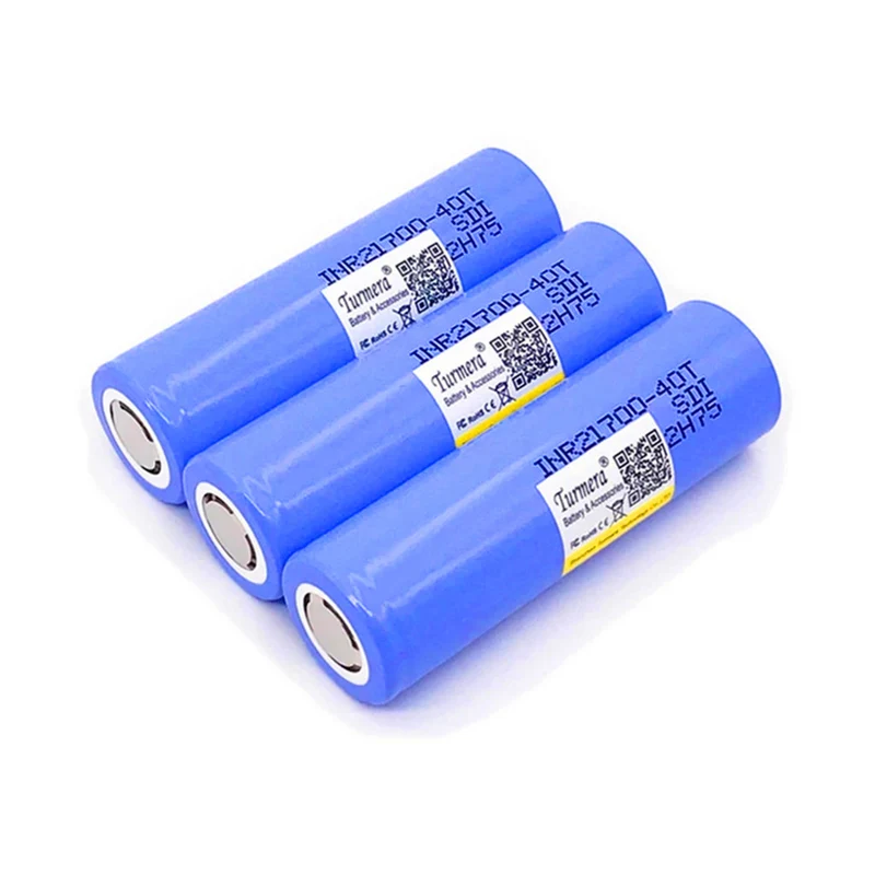 2pcs 4000mAh 40A INR 21700 40T rechargeable lithium battery for vacuum cleaner Turmera