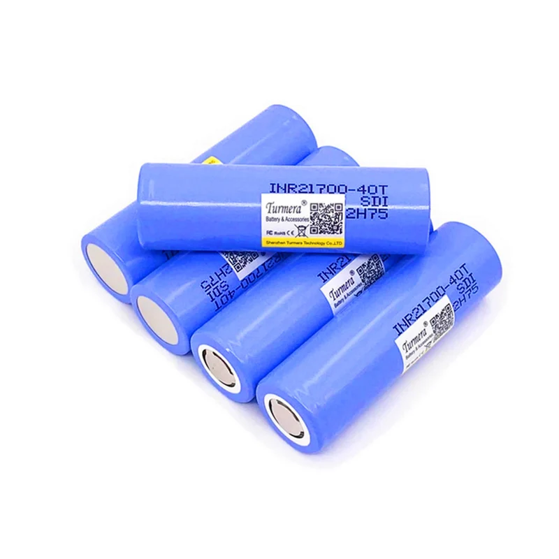 2pcs 4000mAh 40A INR 21700 40T rechargeable lithium battery for vacuum cleaner Turmera
