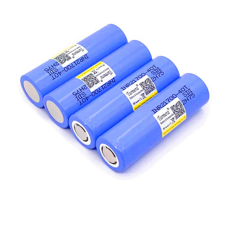 2pcs 4000mAh 40A INR 21700 40T rechargeable lithium battery for vacuum cleaner Turmera