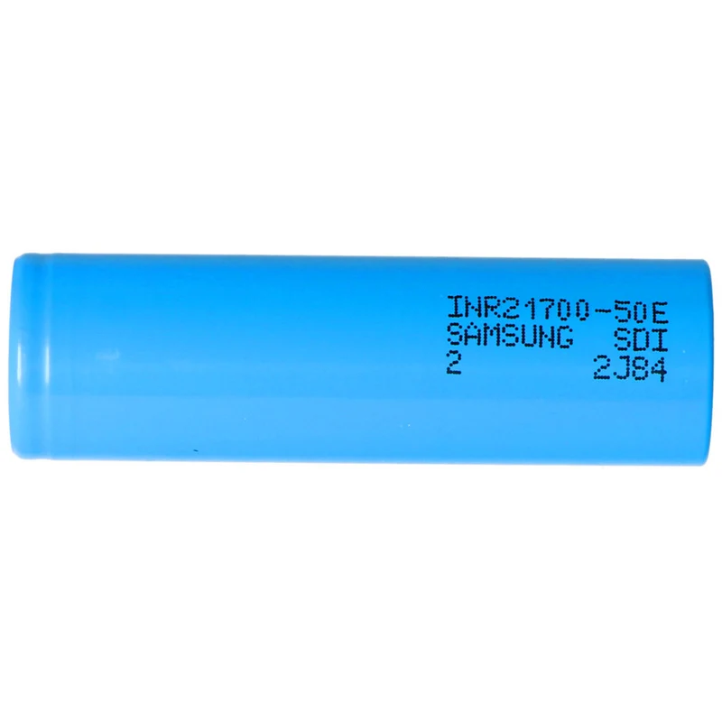 INR21700 50E 5000mAh max. 15A 3.6-3.7 volts 21.25x70.8mm
