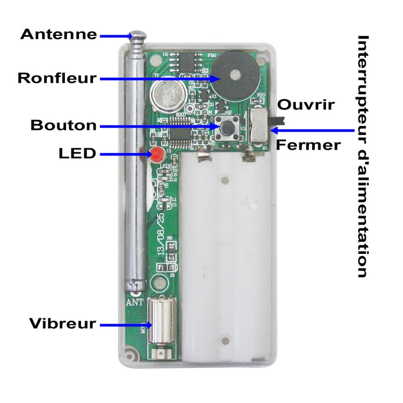 Une 6 Boutons Télécommande Sans Fil Contrôler 6 Alarmes Rappel (Modèle: 0020172)