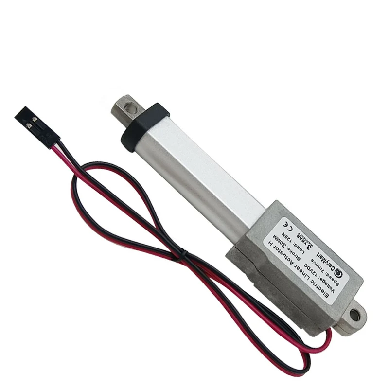 6V 12V 24V Micro Vérin Électrique 188N Actionneur Linéaire Course 30 mm (Modèle: 0041644)