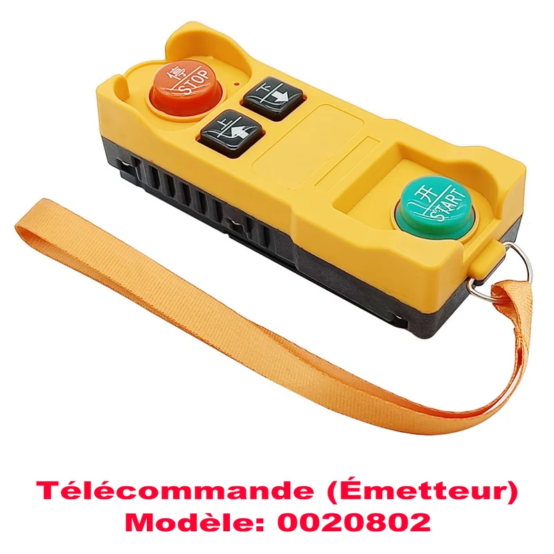 Kit Interrupteur Télécommande Sans Fil Pour Treuils Palans Électrique 230V (Modèle: 0020801)