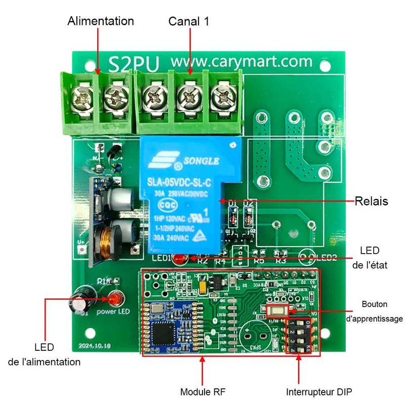5km CC 12V Kit Interrupteur Télécommande Sans Fil Pour Commande Niveau d'eau