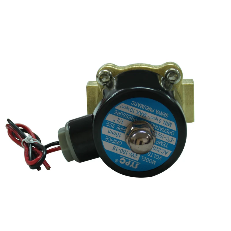 12V 24V 220V Électrovanne 1/2" 20MM Normalement Fermé (Modèle: 0022100)