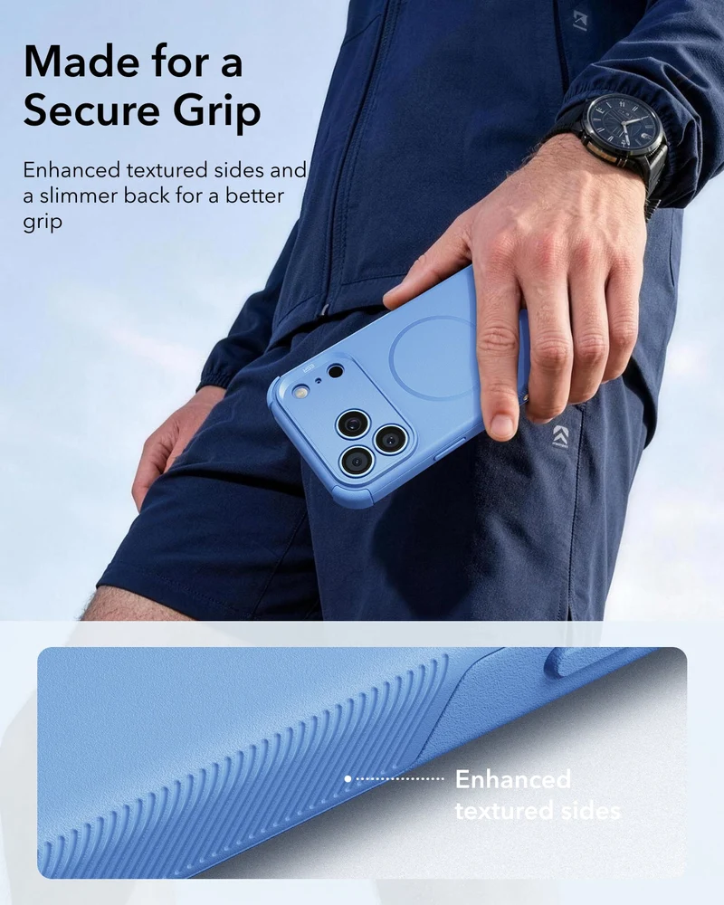 iPhone 18 Pro Bundle Cyber Tough Magnetic Case & Armorite®️ Screen Protector - Misty Blue