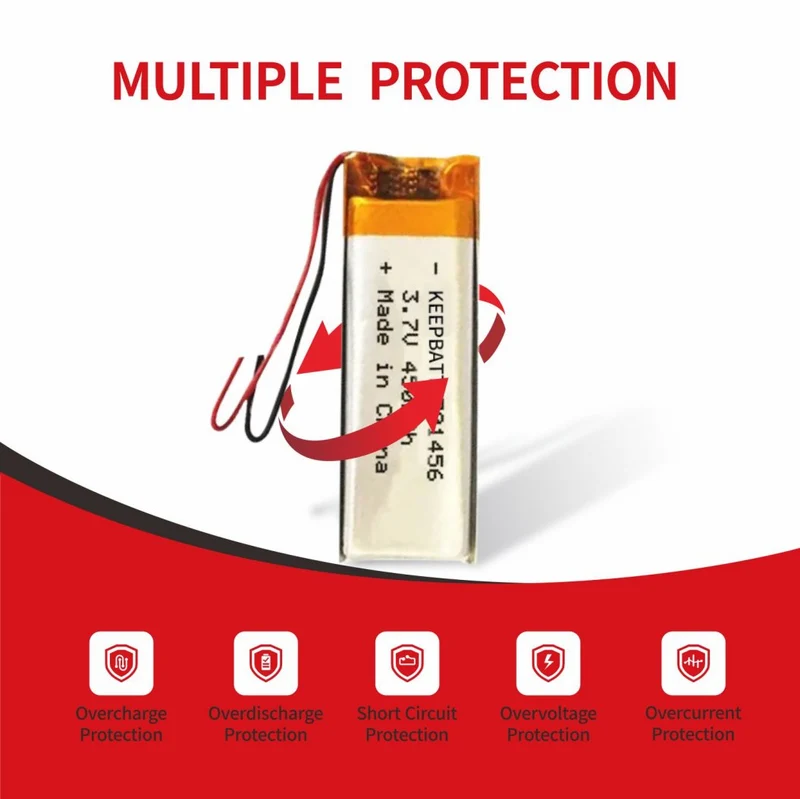 701456 Lipo 3.7V 450mAh Rechargeable Lithium Polymer Battery for E-Reader