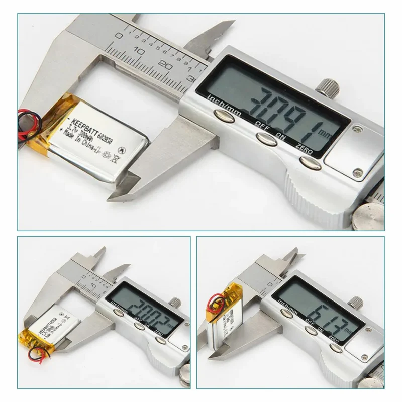 602030 Lipo 3.7V 300mAh Lithium Polymer Battery for Bluetooth Headsets
