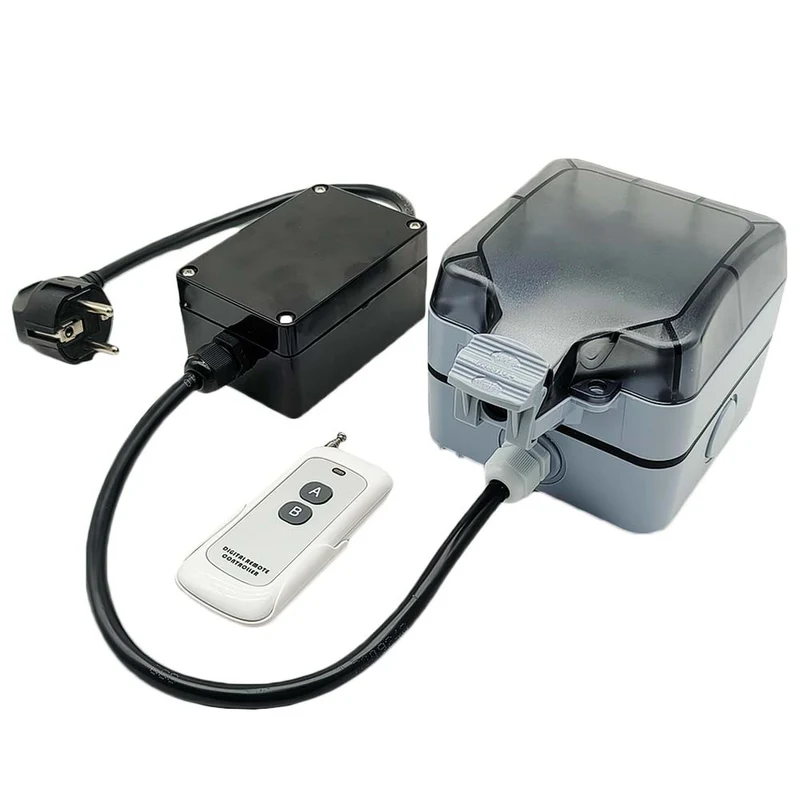 Norme EU Prise Étanche Extérieure IP66 avec Interrupteur Télécommande (Modèle: 0020774)