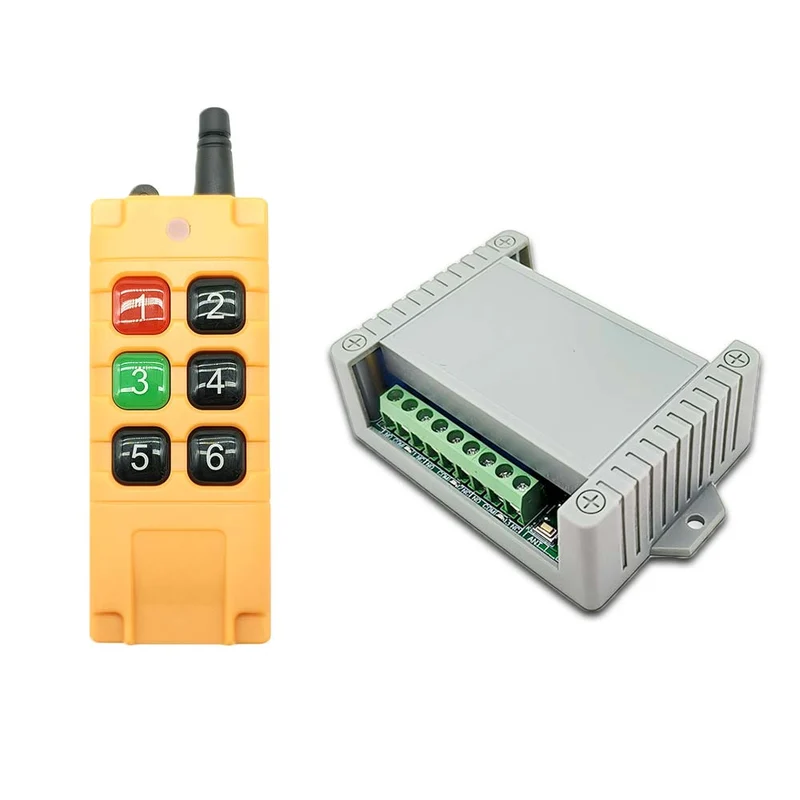 6 Canaux 10A CC kit interrupteur relais sans fil avec télécommande (Modèle: 0020070)