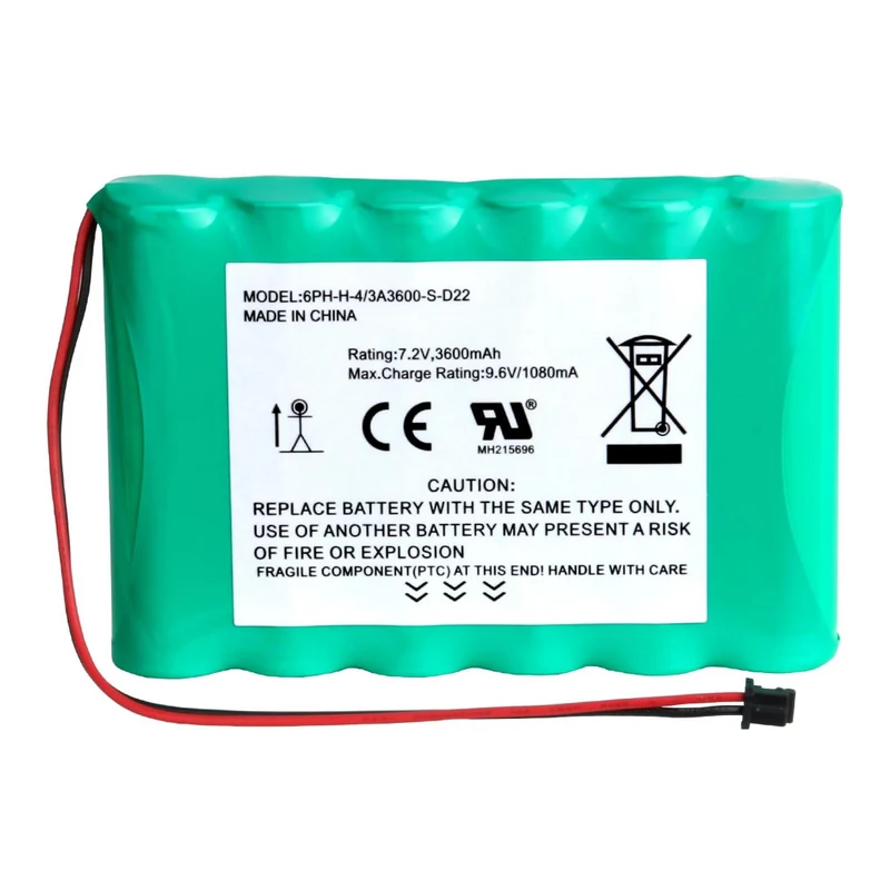 7.2V 3600mAh Ni-MH Replacement Battery for DSC 6PH-H-4/3A3600-S-D22 DSC IMPASSA 9057 SCW9055 BH7236-SS Wireless Home Security System