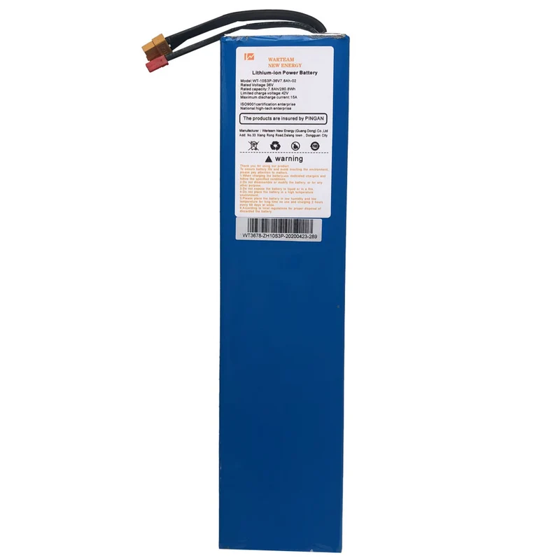 Fast Charging 36V 7.8Ah Replacement Battery Pack for MotoTec 853 Pro Electric Bike