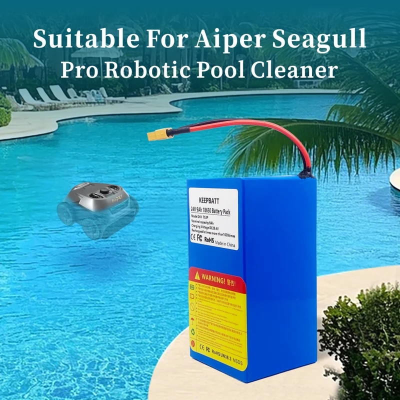 KEEPBATT 24V 25.2V 9Ah Replacement Battery Pack for Aiper Seagull Pro HYY0345224