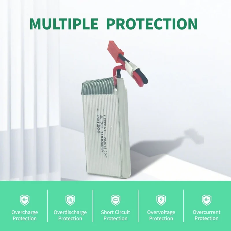 903048 Lipo 3.7V 1000mah Lithium Polymer Battery for RC helicopter