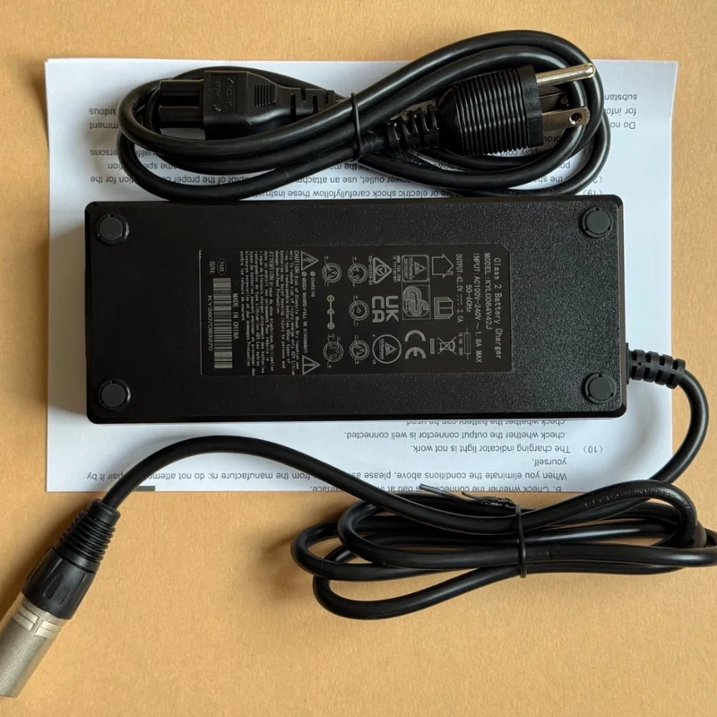 42V 2A 5 Pin Lithium Charger for Ave Citybug Raleigh EBCO Winora Bike TranzX PST