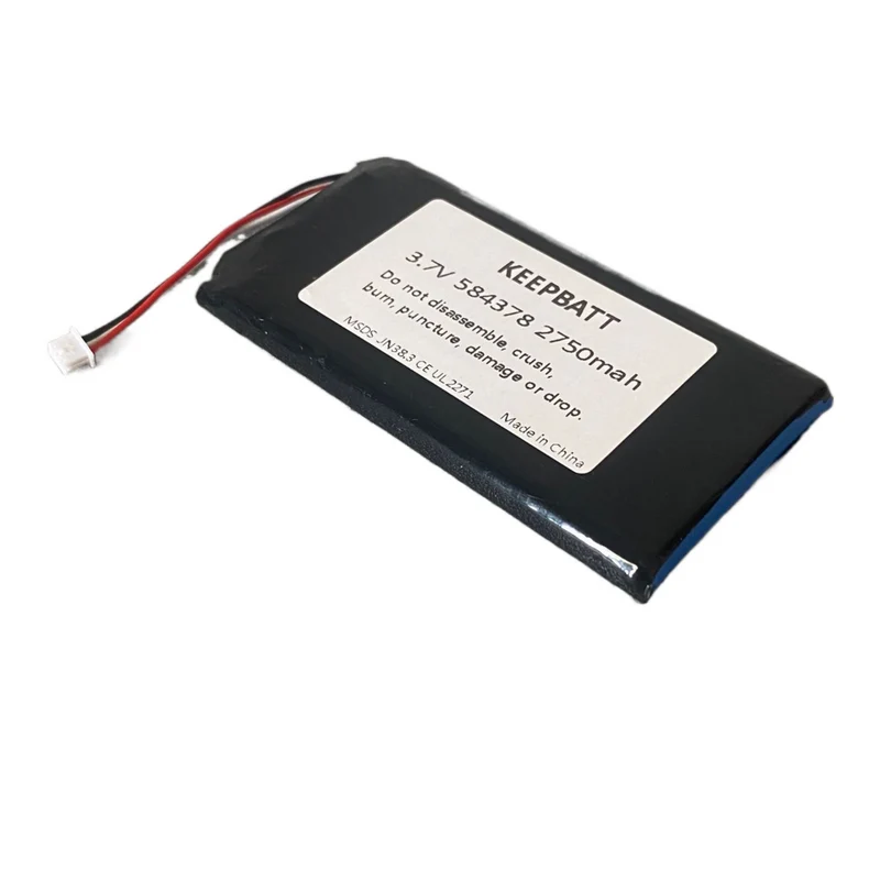 3.8V 2570mAh Replacement Samsung 584378 Polymer Lithium Battery with 3-Wire PCB